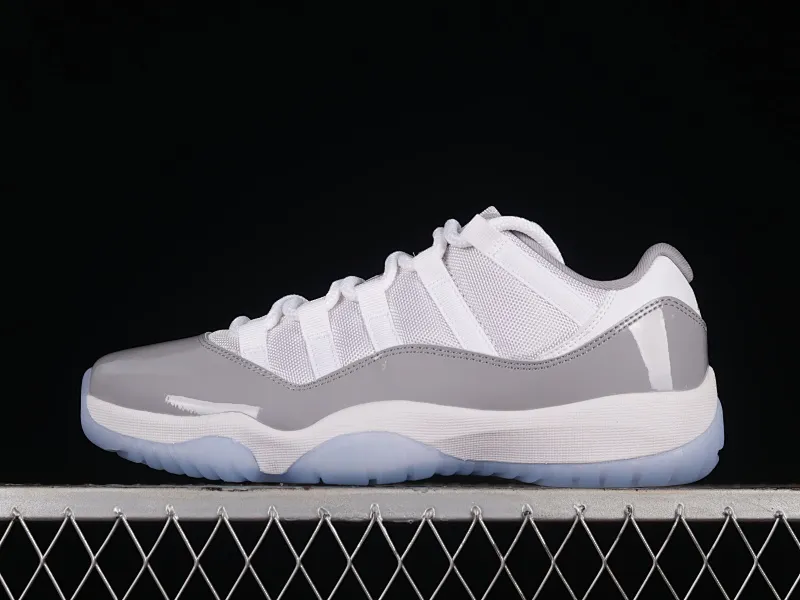 All categories Air Jordan Jordan series basketball shoes Air Jordan 11 pure original version Air Jordan 11 Low "Cement Grey" AJ11 Joe 11 cool gray low-top basketball shoes AV2187-140